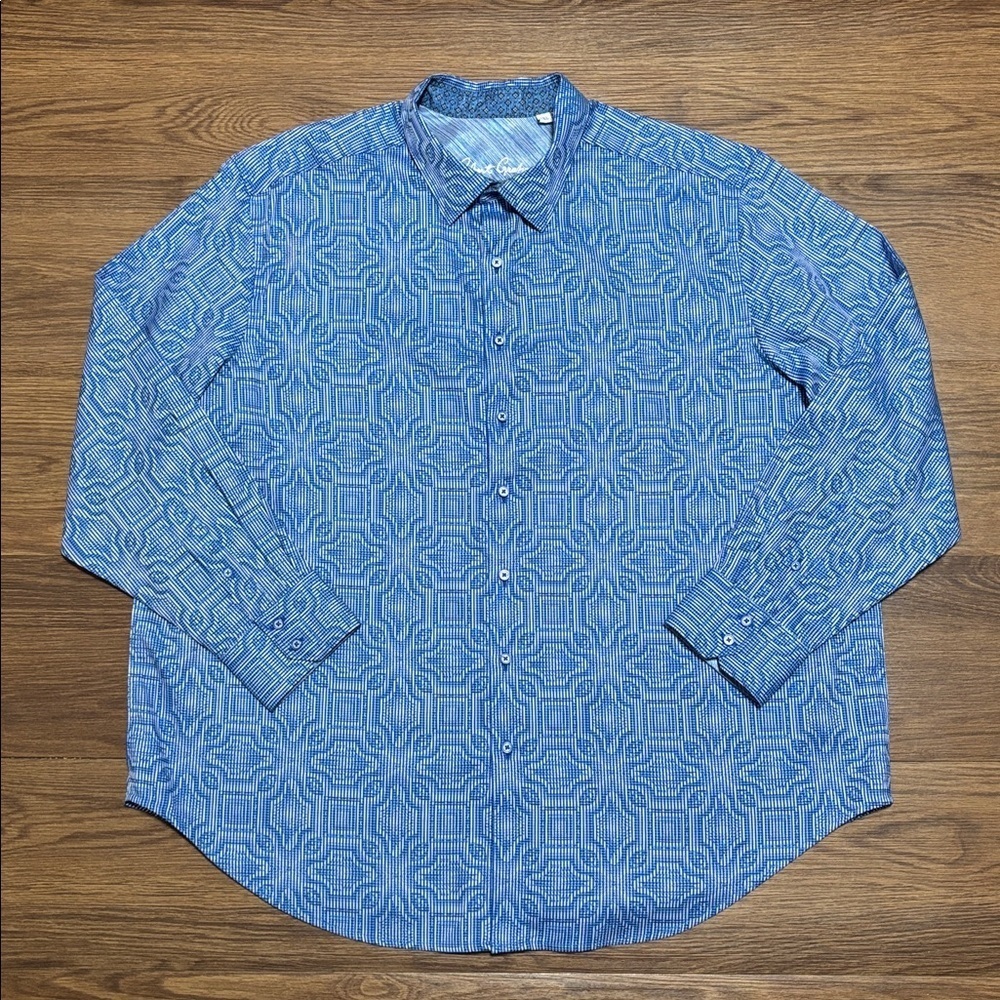 Robert Graham Blue Checkered Shirt
